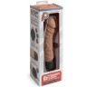 Кофейный вибратор-реалистик 6.5  Girthy Realistic Vibrator - 19 см.